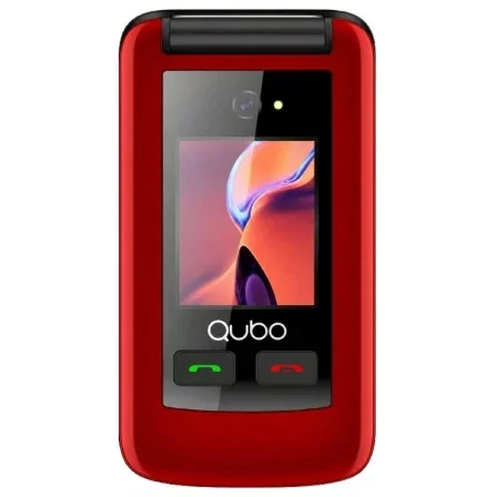 Qubo x-247rdc Teléfono móvil 4G para personas mayores Rojo